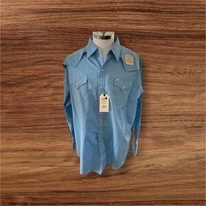 Ely Cattleman Pro Mens XXL Blue Western Cowboy Rodeo Vented Pearl Snap Shirt NWT